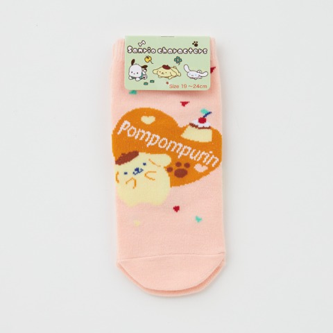 キッズ　ソックス（19-24cm・ポムポムプリン）