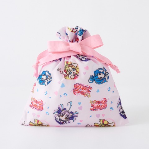 キッズ　5足組スニーカーインソックス 巾着入り（15-20cm・キミとアイドルプリキュア♪）