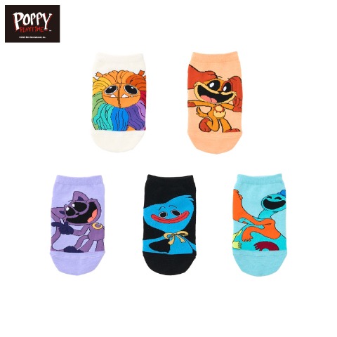 キッズ　5足組ソックス（15-20cm・Poppy Playtime）