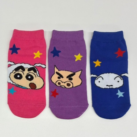 キッズ　6足組ソックス（19-24cm・クレヨンしんちゃん）