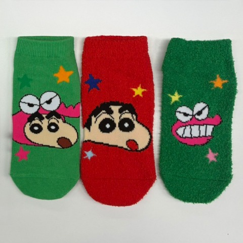 キッズ　6足組ソックス（19-24cm・クレヨンしんちゃん）