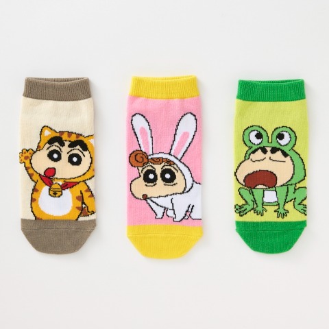 キッズ　6足組ソックス（19-24cm・クレヨンしんちゃん）