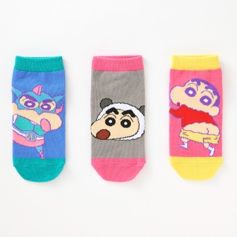 キッズ　6足組ソックス（19-24cm・クレヨンしんちゃん）