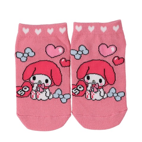 キッズ　6足組スニーカーインソックス（15-20cm・マイメロディ）