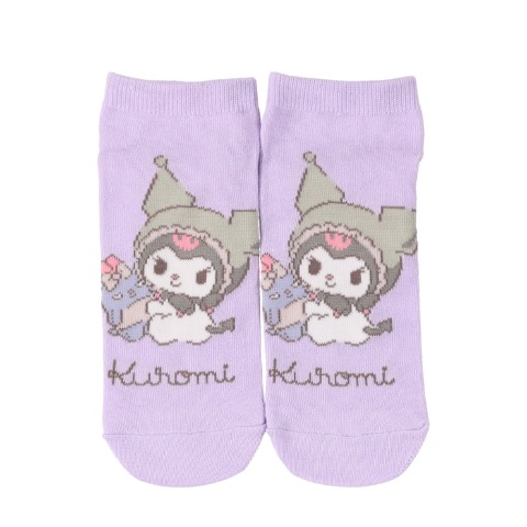 キッズ　6足組スニーカーインソックス（19-24cm・クロミ）