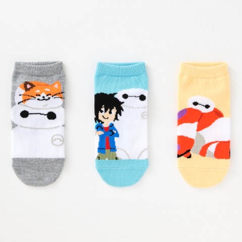 キッズ　6足組ソックス（15-20cm・ベイマックス）