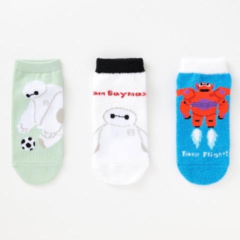 キッズ　6足組ソックス（15-20cm・ベイマックス）