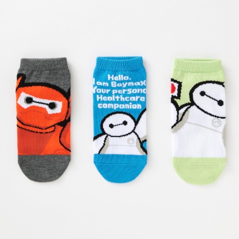 キッズ　6足組ソックス（15-20cm・ベイマックス）