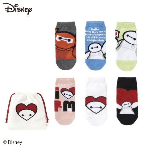 キッズ　6足組ソックス（15-20cm・ベイマックス）