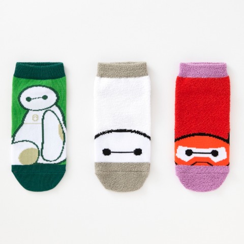 キッズ　6足組ソックス（15-20cm・ベイマックス）