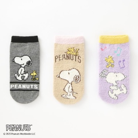 キッズ　6足組ソックス（19-24cm・SNOOPY）
