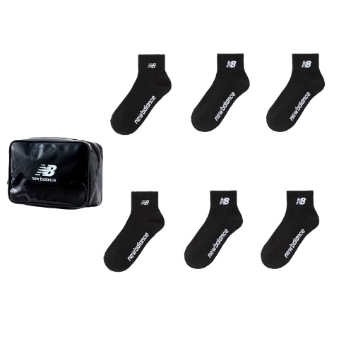 キッズ　ブランドソックス　ハッピーバッグ　6点セット（21-23・23-25cm　ニューバランス）