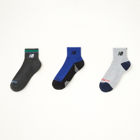 キッズ　ブランドソックス　ハッピーバッグ　6点セット（21-23・23-25cm　ニューバランス）