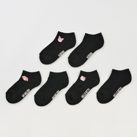 キッズ　3足組ソックス（19-24cm・サンリオキャラクターズ）