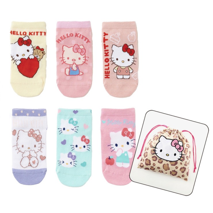 キッズ 6足組ソックス（15-20cm・ハローキティ） | しまむら
