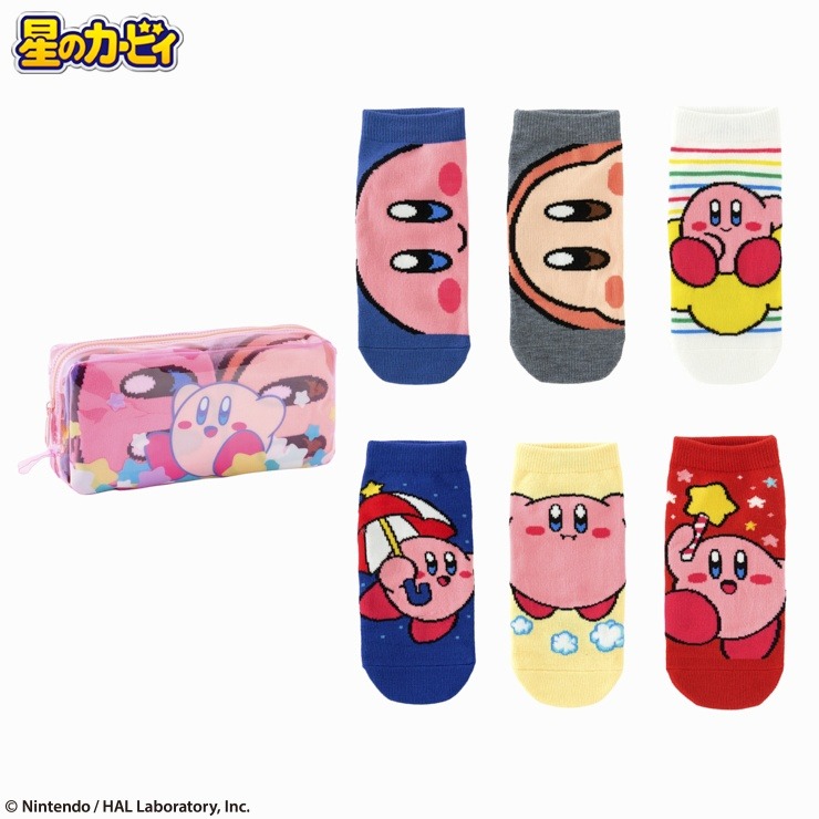 キッズ 6足組ソックス（19～24cm・星のカービィ） | しまむら