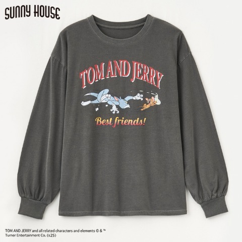 レディース　長袖Tシャツ（TOM and JERRY)