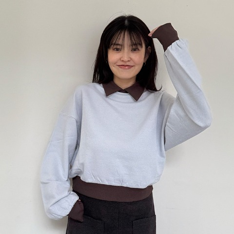 レディース　襟付きトレーナー（ぷーさん×ヘビロテ）