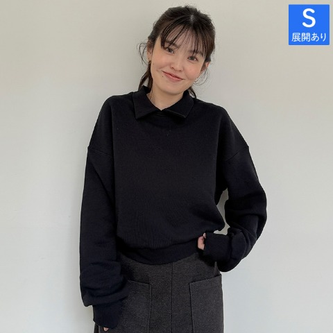 レディース　襟付きトレーナー（ぷーさん×ヘビロテ）