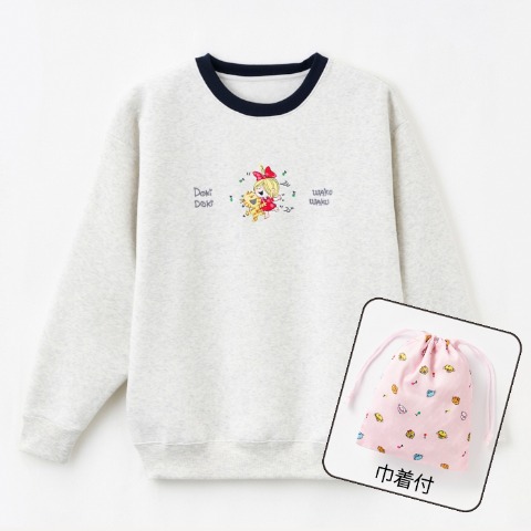 レディース　トレーナー×巾着(SEASON REASON×水森亜土)