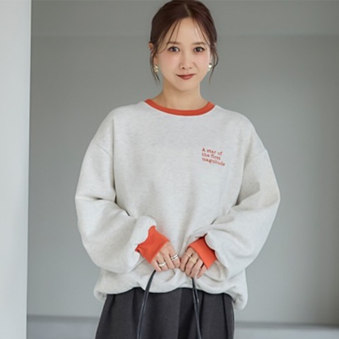 レディース　裏起毛トレーナー（田中里奈）