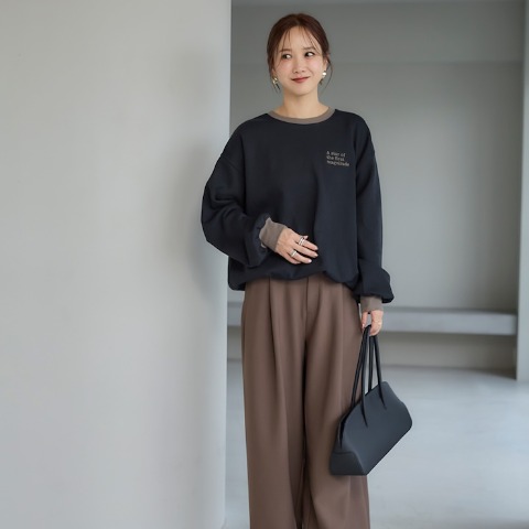 レディース　裏起毛トレーナー（田中里奈）