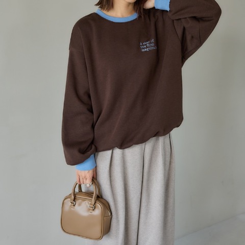 レディース　裏起毛トレーナー（田中里奈）