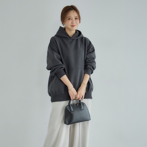 レディース　裏起毛プルパーカ（ヘビロテ×田中里奈）