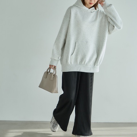 レディース　裏起毛プルパーカ（ヘビロテ×田中里奈）