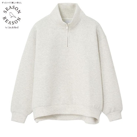 レディース　ハーフジッププルオーバー（SEASON REASON)