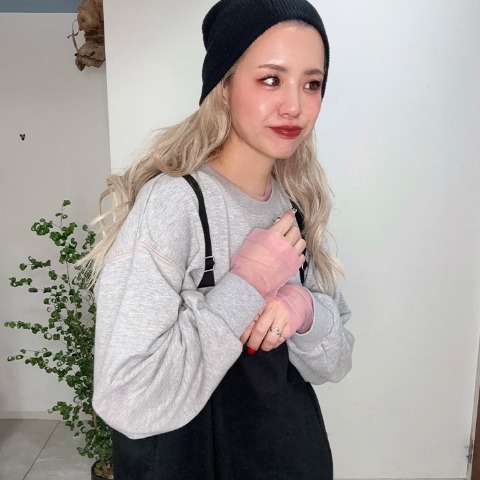 レディース　裏毛配色トレーナー（おなつ）