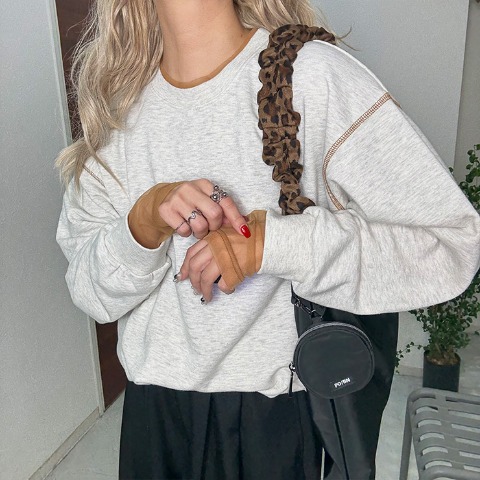 レディース　裏毛配色トレーナー（おなつ）