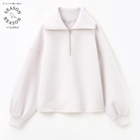 レディース　ハーフジッププルオーバー（SEASON REASON）