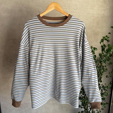 レディース　ボーダー配色プルオーバー（おなつ）