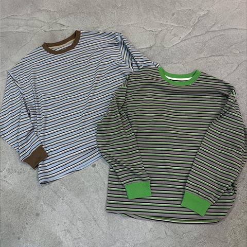 レディース　ボーダー配色プルオーバー（おなつ）