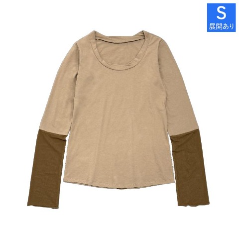 レディース　袖シアープルオーバー（西山茉希）