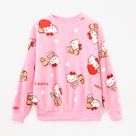 レディース　ボアトレーナー（サンリオキャラクターズ）