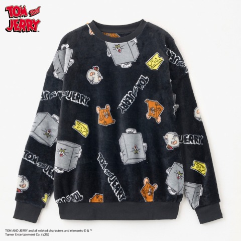 レディース　ボアトレーナー（トムとジェリー）