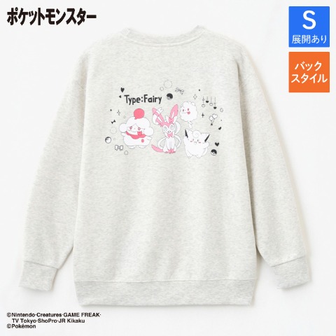 レディース　裏起毛トレーナー（ポケットモンスター）