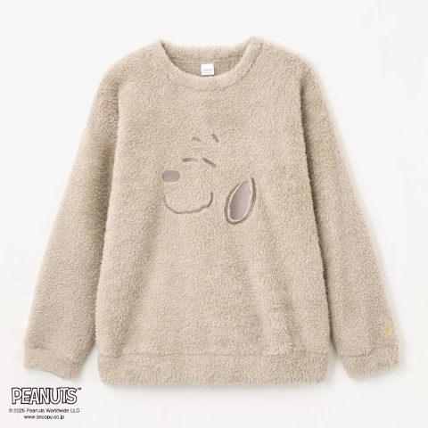 レディース　ボアプルオーバー (PEANUTS)