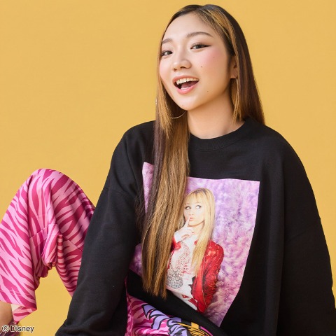 レディース　裏毛トレーナー（アヤノダガネ・Disney/ハンナ・モンタナ）