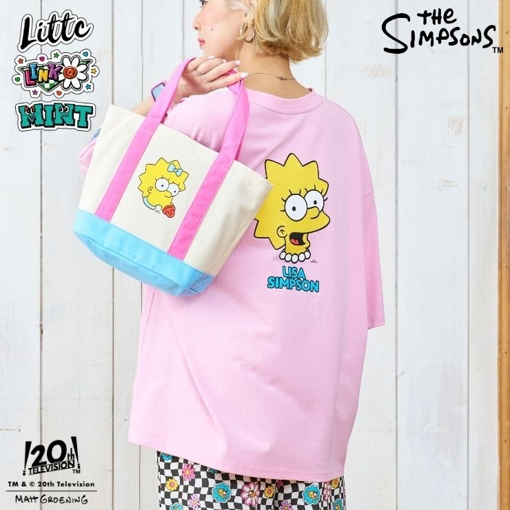しまむら レディース Tシャツ (LITTC・LINK＠・MINT/シンプソンズ) | しまむら