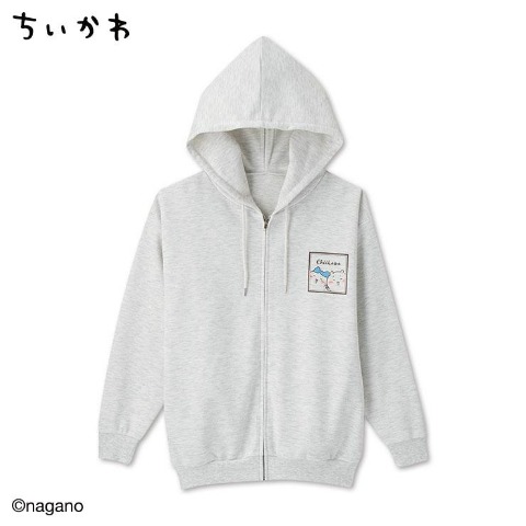 レディース　ジップパーカ（ちいかわ）