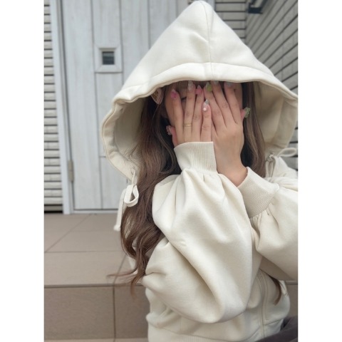 レディース　裏毛ジップパーカ（まんちゃん）