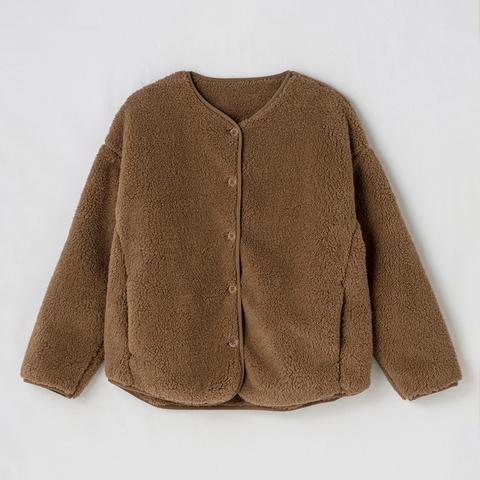 レディース　ボアカーディガン（hareiro）