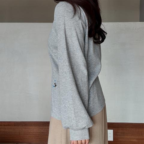 レディース　刺しゅう使いカーディガン（きなこっこ）