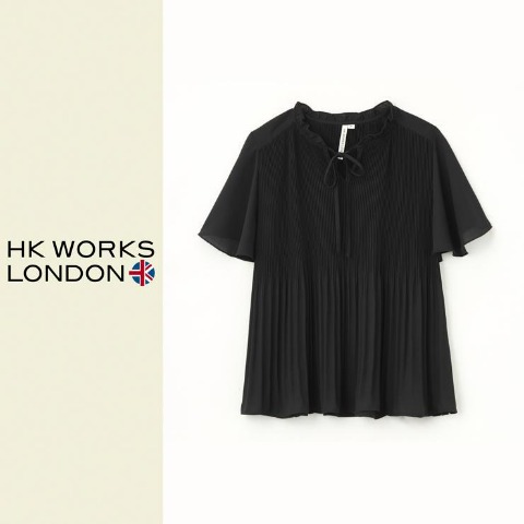 レディース　プリーツブラウス（HK WORKS LONDON）