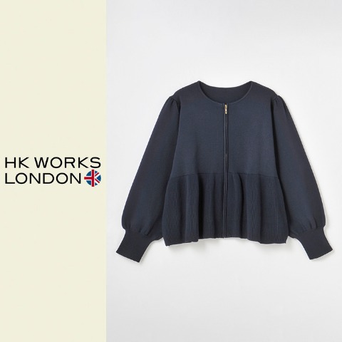 レディース　ニットブルゾン（HK WORKS LONDON）