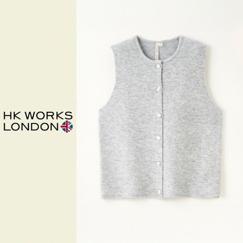レディース　ニットベスト（HK WORKS LONDON)
