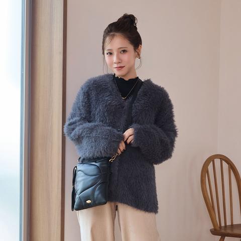 レディース　ニットカーディガン（yumi）